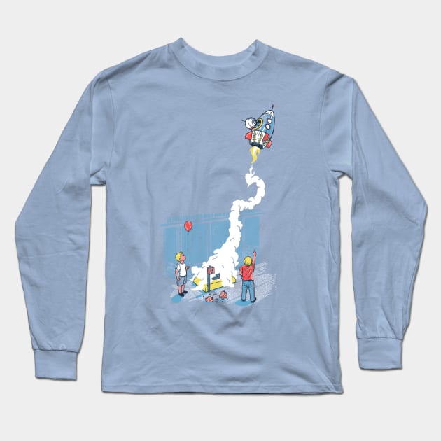 Accidental Astronaut Long Sleeve T-Shirt by ANTICLOTHESdotCOM